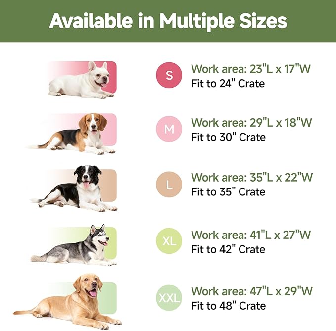 Outdoor Waterproof Dog Crate Pad, Medium Crate Mat Bed, Wipeable Kennel Mat Beds Dog Sleeping for Small Medium Pets, Waterproof, Wipeable, Anti-Slip, Kennel Pads 29 x 18 Inch, Dark Gray