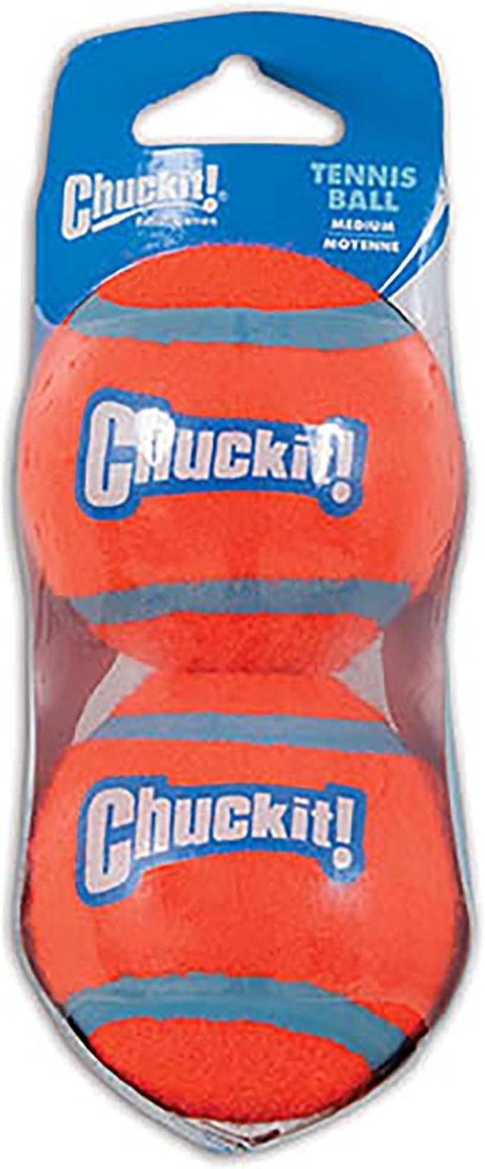 Chuckit! Dog Tennis Ball Dog Toy, Large (3 Inch Diameter) for Dogs 60-100 lbs, Pack of 24