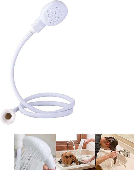 3.28ft/1m Sink Spray Hose,Portable Sink Hose Sprayer,Shampoo Sprayer Handheld Hose Shower Head Spray Hose for Bathing Baby,Pets,Washing Hair,Rinsing Vegetables,Utility Sink