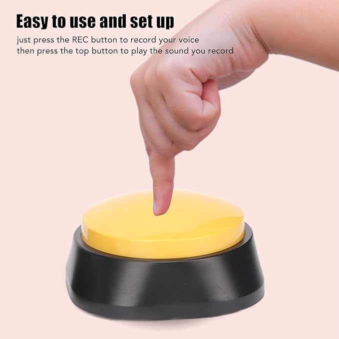 Dog Buttons for Communication, 4PCS Assorted Colors 30s Recording Voice Recording Buttons Pet Training Buzzer for Cat Pet Training