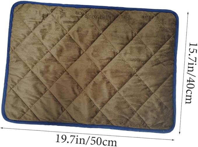 Self Heating Pet Pad 19.68X15.74In Insulated Heated Blanket for Dogs Cats Machine Washable Cover Indoor Outdoor Thermal Mat