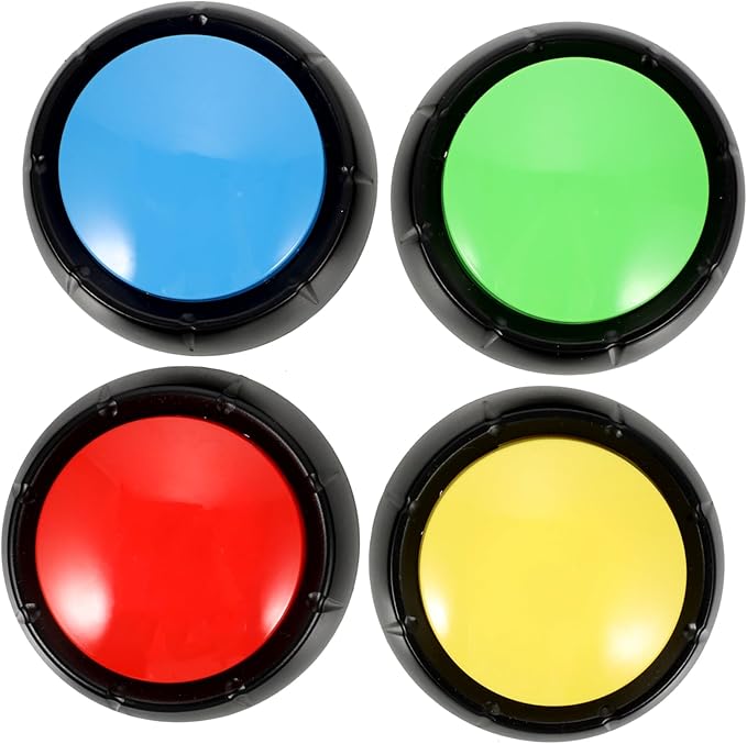BESPORTBLE 4pcs Dog Talking Button Pet Communication Buttons Wear-Resistant Recording for Puppies Random Color