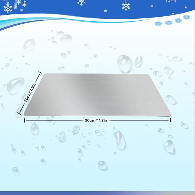 Rabbit Cooling Pad, 11.8x7.9 IN Hamster Cooling Mat Pet Cool Plate for Rabbit Bunny Hamster Guinea Pig & Other Small Pets Stay Cool This Summer - Bite Resistance Pet Cooling Pad Ice Bed (2PCS)