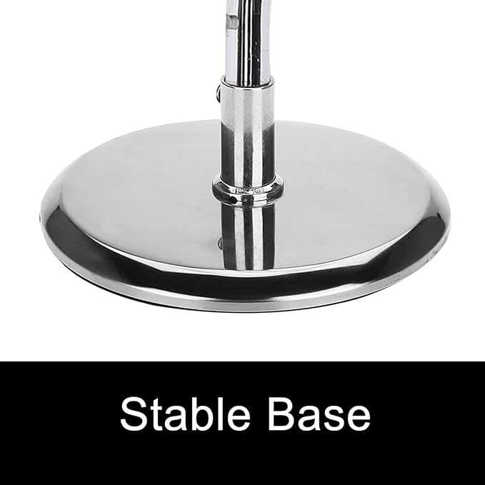 Hair Dryer Holder Countertop, Acrylic Hair Dryer Stand with Stainless Steel Base, Countertop Spiral Blow Dryer Holder Hair Tool Organizer for Bathroom, Vanity, Salon, Home