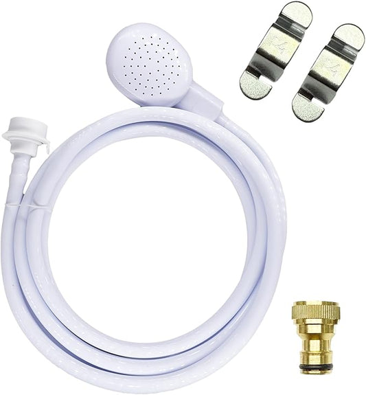 3m/9.84ft Portable Sink Spray Rubber Hose Portable Sink Hose Sprayer Shampoo Sprayer Handheld Shower for Pets,Bathing Baby,Washing Hair,Rinsing Vegetables