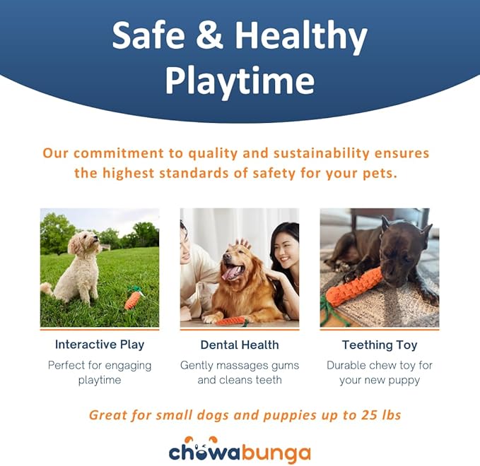 Tug of War Dog Toy 12 Inch Eco Cotton Interactive Dog Rope Toy with Grip Handle & Rope Tug Ball with Natural, Non-Toxic Dyes Tug Toy for Medium & Small Dogs (Rainbow)