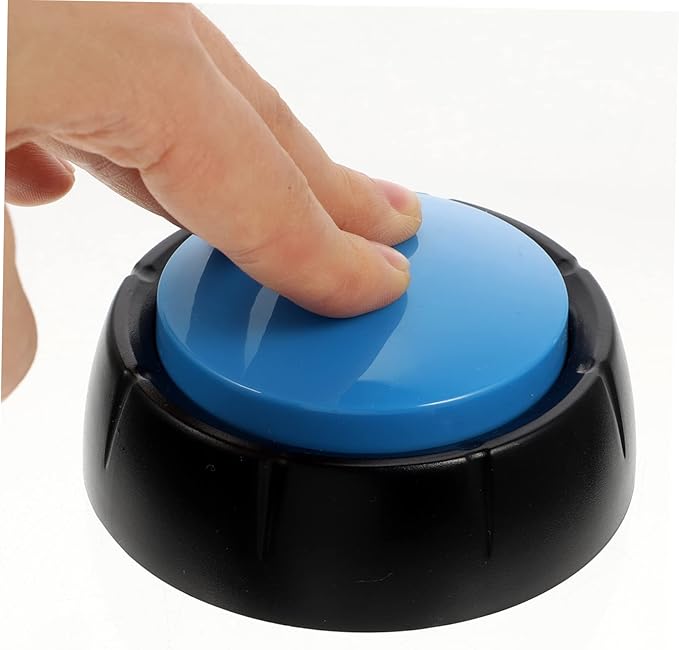 POPETPOP 4pcs Interactive Dog Talking Button Wear-Resistant Recording Pet Communication Buttons for Dogs Random Color