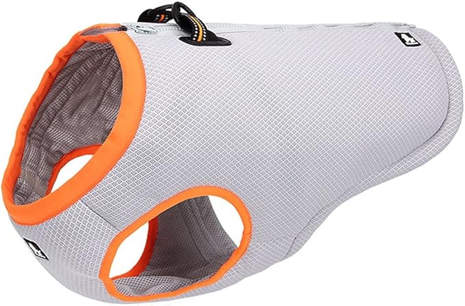 SGODA Dog Cooling Vest Harness Cooler Jacket Grey Orange X-Small