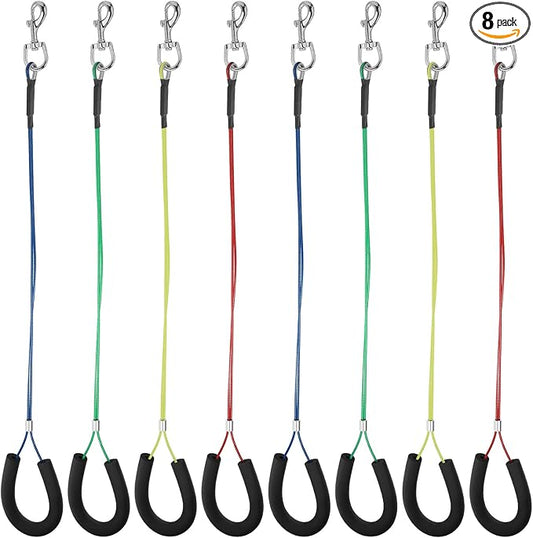 8 Pcs Dog Grooming Loop Noose, Restraint Loop for Groomers Long Noose for Pet Grooming Table Bath Tub Medium Large Small Bathing Station