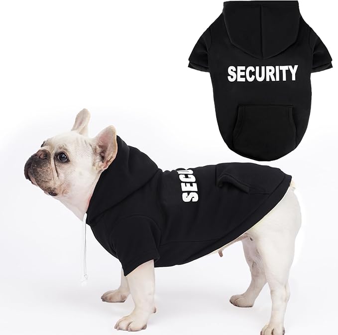 Dog Basic Hoodie Soft Dog Clothes Cold Weather Sweaters for Medium Large Dogs Cozy Fabric Warm Sweatshirt with Leash Hole for Boys