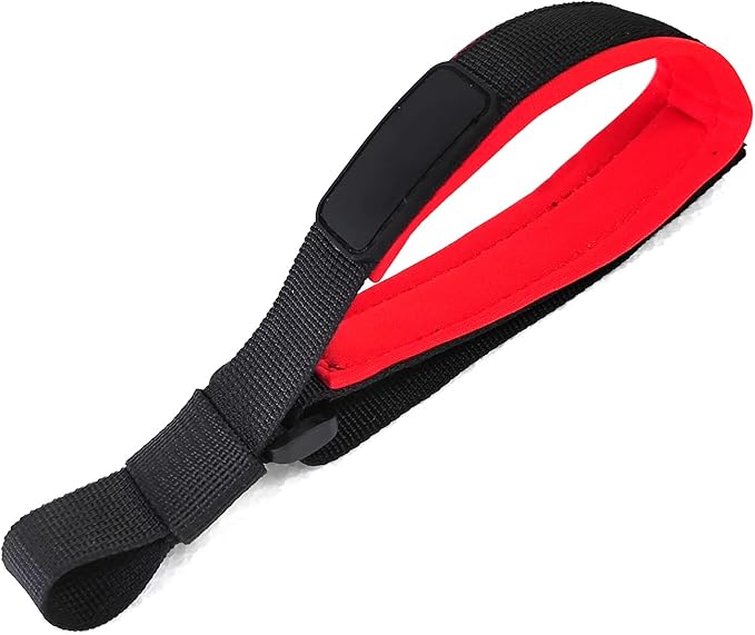 Hands Free Adjustable Wrist Strap, 2 Pack Soft Comfortable Diving Fabric Wrist Strap for Retractable Dog Leash (Black & Grey)