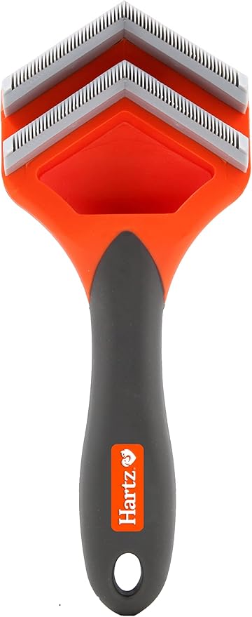 Hartz Groomer's Best Fur Fetcher De-Shedder Dog Brush,Black