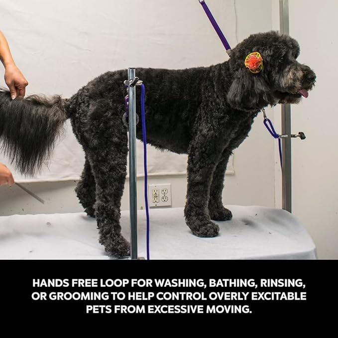 Groomers Helper® Patented 5/8" Loop - Pet Grooming Safety Loop for Dog Bathing, Dog Grooming & Trimming (Pink)