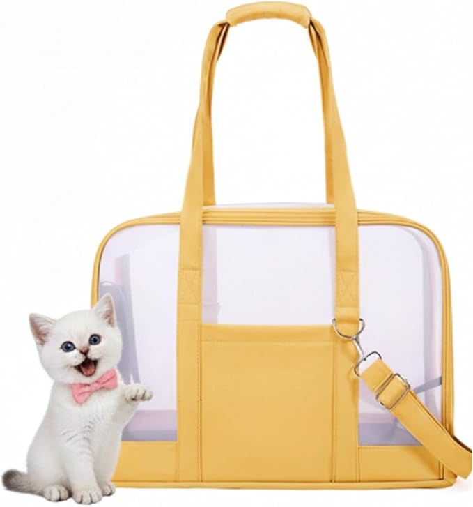 Dog Purse Carrier for Small Dogs-Pet Carrier Purse for Kitty and Puppy Soft Sided Carrier with Breathable Mesh Lightweight Pet Carrier Sling for Outing Travel Vet-Yellow