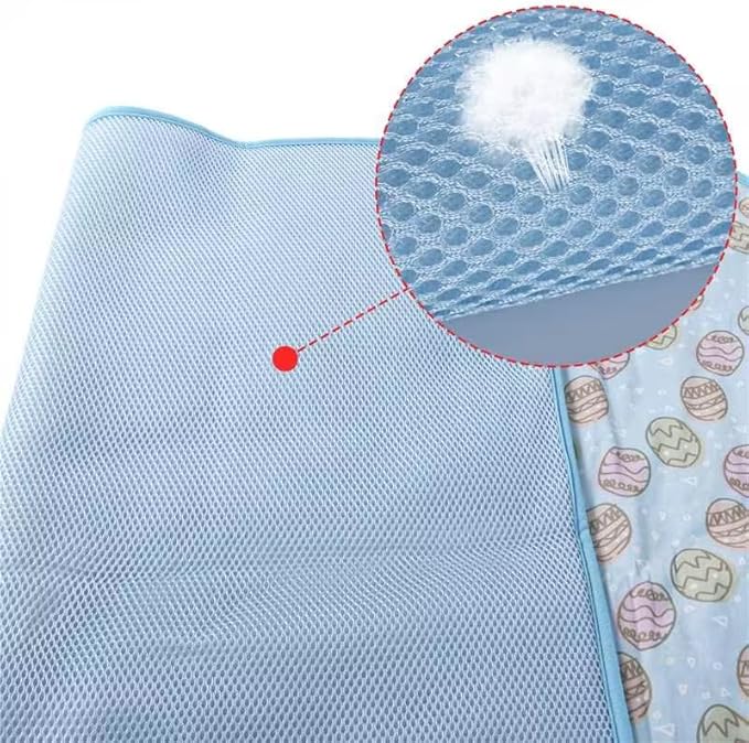 NACOCO Pet Cooling Mat Cat Dog Cushion Pad Summer Cool Down Comfortable Soft for Pets and Adults (L, Blue)
