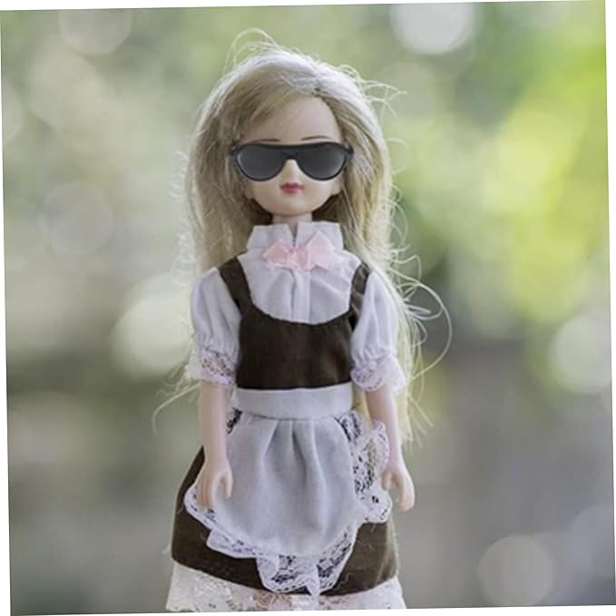 20 Pairs Doll Glasses Plastic Doll Sunglasses with 10 Styles Classic Retro Tiny Sunglasses Eyewear Mini Sunglasses for Crafts Dolls Pets Costume Cosplay Photo Props.