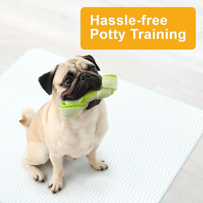GREEN LIFESTYLE Washable Underpads - Large Pads for use as Incontinence Bed Pads, Reusable Pet Pads, Great for Dogs, Cats, Bunny, Seniors Bed Pad (Pack of 6 - 34x36)