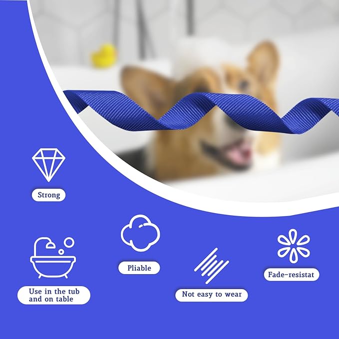 Pet Dog Grooming Loops,2 Pack Adjustable Nylon Restraint Noose Loop, Pet Grooming Arm Accessories Fixed Dog Bathing Safety Tether Straps for Pet Grooming Table Bathtub (Style 2)