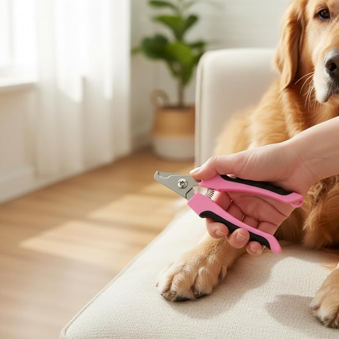 Pet Grooming Nail Clippers and File Set for Dogs & Cats -Durable Stainless Steel, with Protective Guard- for Pet Owners - Suitable for Regular Grooming - Great Gift for Pet Lovers