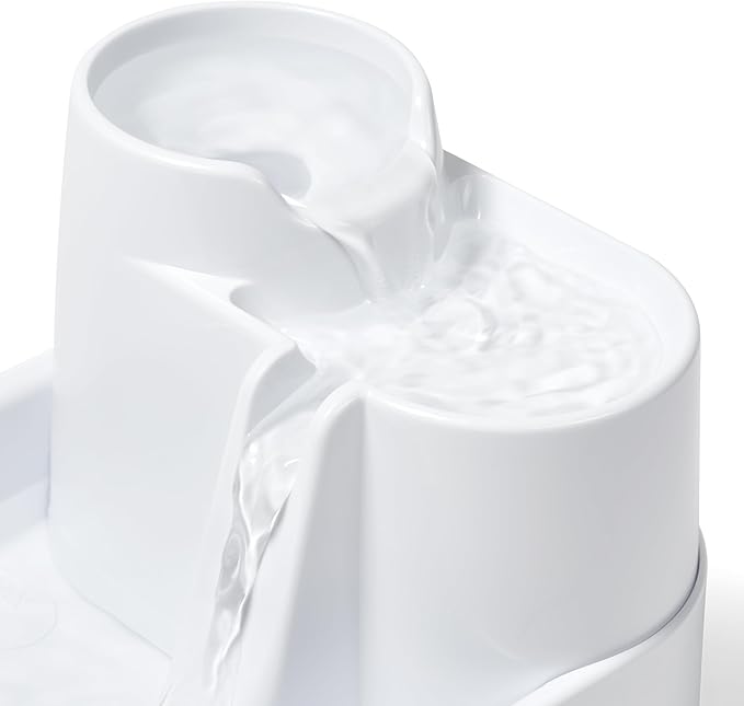 Cat Mate Multi-Level Pet Water Fountain (335) - BPA and BHT Free 3-Stage Filter, for Cats & Small Dogs, Quiet and Hygienic Drinking Fountain, 70 fl. Oz Capacity