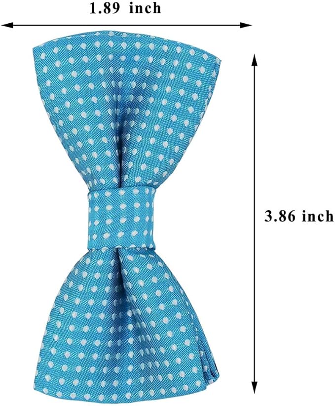 VICTHY Pet Bow Tie, Colorful Polka Dots Adorable Collar Butterfly Knot Puppy Adjustable Bow Ties for Dogs/Big Cats/Other Pets