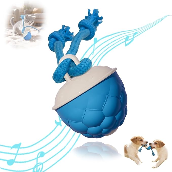 Power Tail 2.0 Automatic Moving Dog Ball - Interactive Dog Toy | Self-Rolling, Motion Activated Electric Pet Ball to Keep Dogs Busy & Relieve Boredom (Suitable for All Dog Breeds)