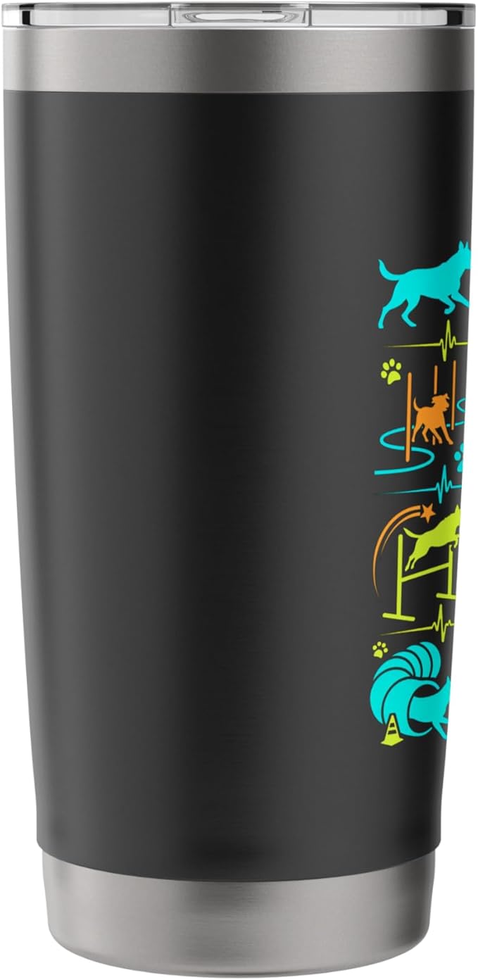 Run Weave Jump Tunnel Dog Agility Stainless Steel Insulated Tumbler