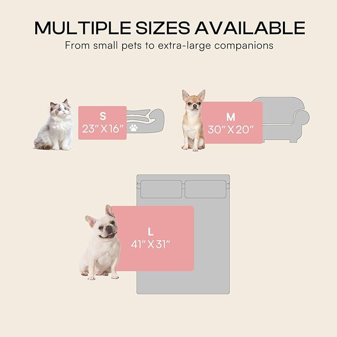 Luciphia 300GSM Fleece Dog Blanket for Small Medium Large Dogs 3D Jacquard 1 Pack 3 Flannel Puppy Cat Pet Throw Blankets Soft Washable Decorative Furniture Protect Pcs3-White, M(30''x20'')