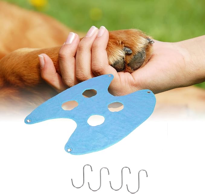Dog Grooming Hammock, Multifunctional Dog Nail Clipping Harness for Washing for Bathing(S Code, Blue)