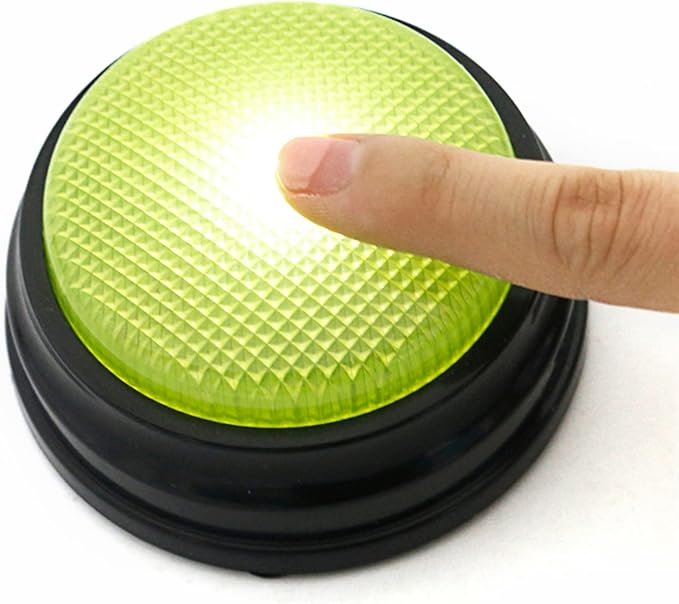 Recordable with LED Function Dog Buttons for Communication Multicolor Pet Set of 4 Talking Dog Buttons