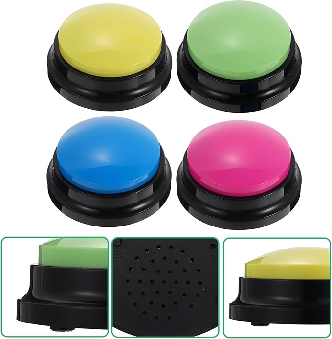 4pcs Dog Talking Buttons Dog Buttons for Communication Pet Supply