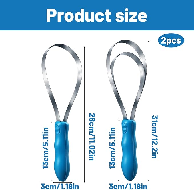 2Pcs Shedding Tool, Shedding Tool for Dogs, Pet Hair Removal Tool, Deshedding Tool for Regular Coat Maintenance for Dogs and Cats