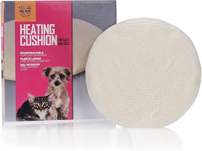 Arf Pets Microwavable Pet Heating Pad, Self Warming Cat Mat, Cozy Cover- Cushion is Included