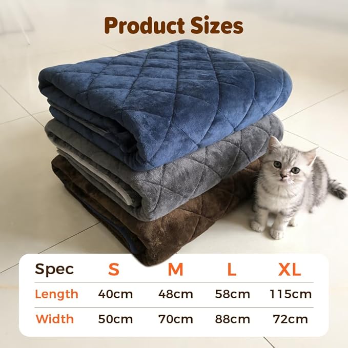 Self Heating Pad for Dog & Cat, 2026 New Self Warming Pet Bed Dog Heating Pad, Non-Slip & Washable, Non Electric Pet Warming Pad Sleeping Mat for Small Medium Large Dogs (Gray, M: 18.9"x27.6")