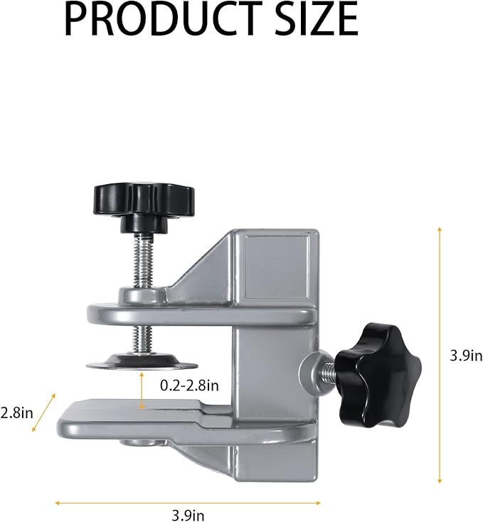 Pet Grooming Table Clamp, Aluminum Adjustable Grooming Table Holder, Dog Cat Hair Dryer Clamp Clip Holder for Pet Grooming or Barber Shops, 23x23mm