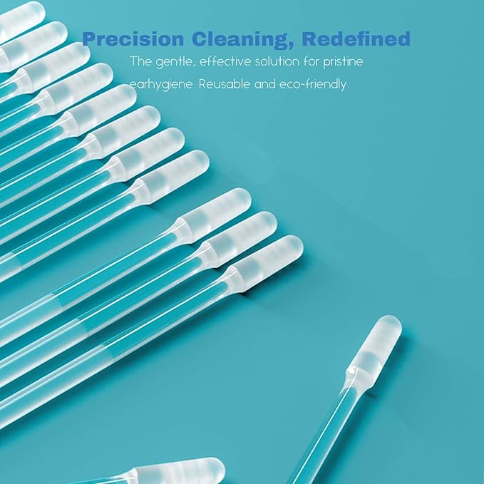 Earwax Removal Adhesive Swabs, 2026 New Reusable Ear Wax Removal Tools with Dust Cover,Home Personal Care Hygiene Kit for Adults (24pcs Large Size)