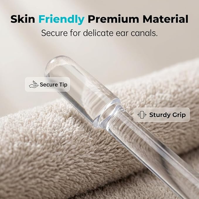 Sticky Ear Cleaning Stick, 2026 New Sticky Ear Cleaner Picks, Ear Wax Removal Tools for Adults, Washable Ear Pick Cleaning Stick, Reusable Earwax Adhesive Cleaning Tools for Ear Care (48pcs, Small)