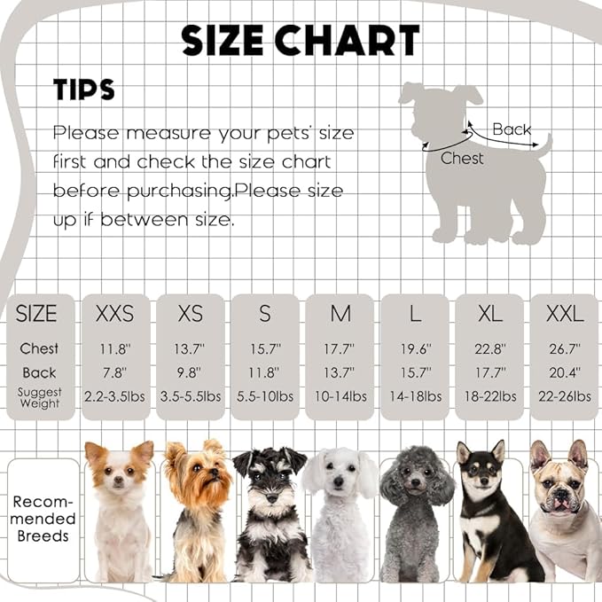2 Pack Dog Sweaters for Small Dogs Girl Boy Winter Fleece Clothes Warm Soft Dog Sweatshirt Outfit for Dogs Cats Pet Apparel (Grey, L (Back: 15.7",Chest: 19.6",14-18Ibs))
