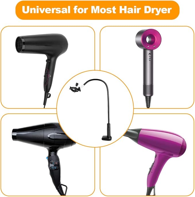 Cocoarm Blow Dryer Holder Adjustable Clamp Hands-Free Hair Dryer Stand for Dogs Pet Grooming Arms