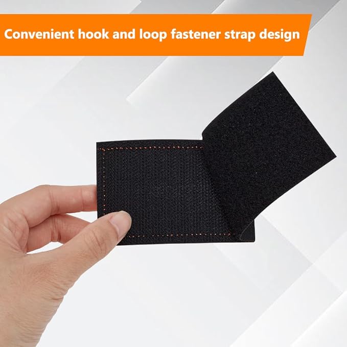 WEBEEDY 4 Pcs 2 Sizes Reflective Safety Patches Blue Hook & Loop Reflective Patches Tactical Military Patch Outdoor Safety Strips for Night Sportsperson Cycling Camping Events Decoration Gear