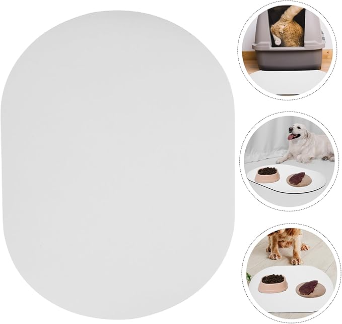 Insulated Dog Mat for Feeding with Diatomite Material, Quick Dry and Non-Slip Pet Feeding Mat for Food and Water Bowls, Floor Protecting Placemat for Dogs