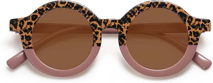 SOJOS Cute Round Polarized Sunglasses for Kids Girls Boys UV400 Protection De Sol Gafas Beach Holiday