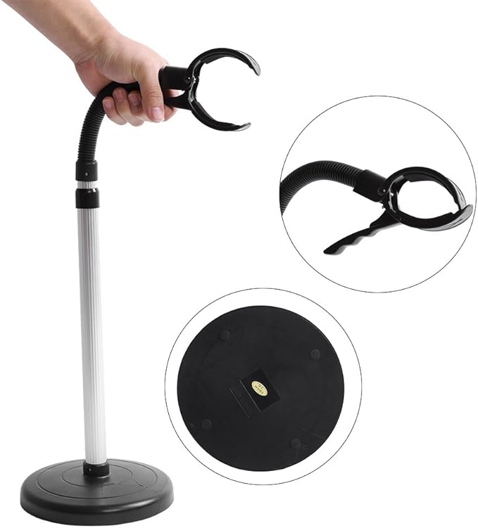 Height- Floor Hair Dryer Stand with 360° Rotation & Non-Slip Base – Compatible with Most Hair Dryers, Ideal for Women and Pet Grooming