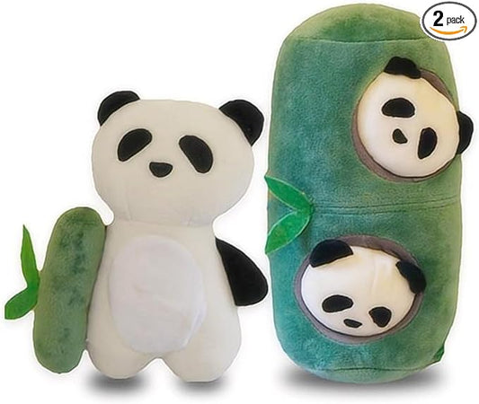 Panda Dog Toy Snuffle Dog Plush Toys Interactive Dog Toys with Squeaky and Hiding Dog Enrichment Toys for Dogs and Cats