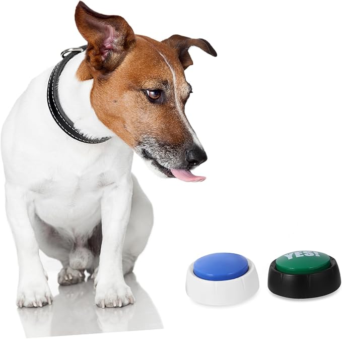 SUPVOX 4pcs Pet Voice Button Interactive Talking Buttons for Dog Stimulation Random Color