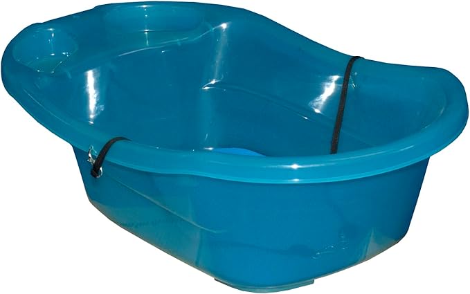 Pet Gear Pup-Tub, Bathtub for Dogs and Cats up to 20lbs, Easy Drain, Tethers Included, Aqua