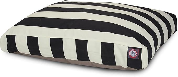 Majestic Pet Shredded Memory Foam Dog Bed Small with Removable Washable Cover – Rectangle Orthopedic Dog Bed–Durable Dog Crate Bed-Flat Dog Bed for Senior Dogs - (27x20) S - Villa - Apple