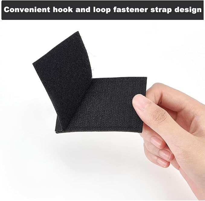 WEBEEDY 4 Pcs 2 Sizes Reflective Safety Patches Blue Hook & Loop Reflective Patches Tactical Military Patch Outdoor Safety Strips for Night Sportsperson Cycling Camping Events Decoration Gear