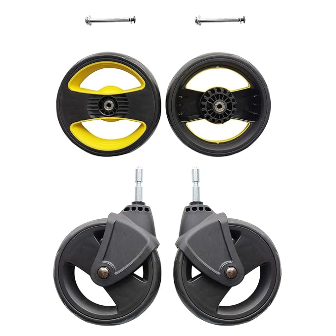 Baby Trolley Baby Cart,Front and Back Wheel Cart Accessories for Baby Trolley﻿﻿﻿