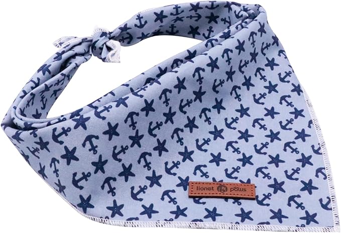 lionet paws Summer Dog Bandana,Fabric Dogs Kerchief for Medium Large Dogs,Dog Cotton Triangle Bibs Scarf for Girl Boy